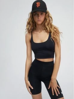 Sprandi Γυναίκες Tops Τοπ SS21-TTD002 Μαύρο Slim Fit