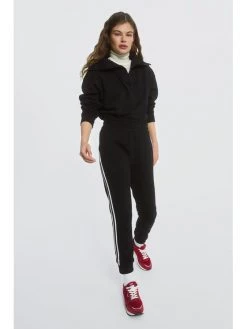 Sprandi Γυναίκες Παντελόνια Φόρμας Παντελόνι φόρμας AW21-SJD020 Μαύρο Regular Fit