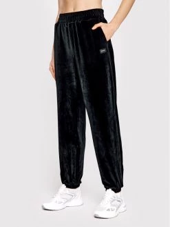 Sprandi Γυναίκες Παντελόνια Φόρμας Παντελόνι φόρμας Velvet SP22-SPD510 Μαύρο Regular Fit