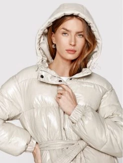 Sprandi Γυναίκες Χειμωνιάτικα Μπουφάν Μπουφάν πουπουλένιο SP22-KUD532 Μπεζ Regular Fit -Sprandi Εκπτώσεις unnamed file 2816