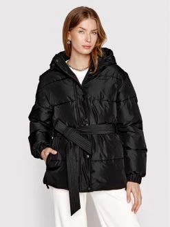 Sprandi Γυναίκες Χειμωνιάτικα Μπουφάν Μπουφάν πουπουλένιο SP22-KUD531 Μαύρο Regular Fit