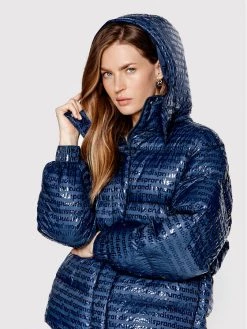 Sprandi Γυναίκες Χειμωνιάτικα Μπουφάν Μπουφάν πουπουλένιο SP22-KUD522 Σκούρο μπλε Regular Fit