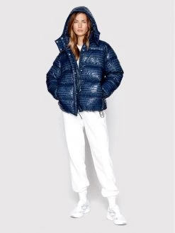 Sprandi Γυναίκες Χειμωνιάτικα Μπουφάν Μπουφάν πουπουλένιο SP22-KUD522 Σκούρο μπλε Regular Fit -Sprandi Εκπτώσεις unnamed file 2837