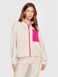 Sprandi Γυναίκες Μπλούζες Fleece Fleece SP22-POLD530 Μπεζ Regular Fit