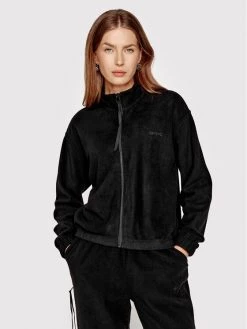 Sprandi Γυναίκες Μπλούζες Fleece Fleece SP22-POLD522 Μαύρο Regular Fit