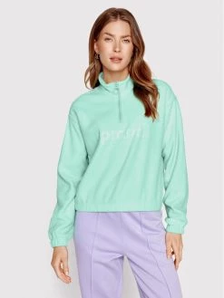 Sprandi Γυναίκες Μπλούζες Fleece Fleece SP22-POLD511 Πράσινο Regular Fit