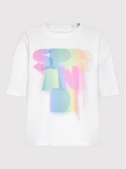 Sprandi Γυναίκες T-shirts T-Shirt SP22-TSD510 Λευκό Regular Fit -Sprandi Εκπτώσεις unnamed file 2958