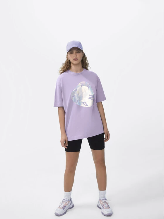 Sprandi Γυναίκες T-shirts T-Shirt SP22-TSD101 Μωβ Relaxed Fit 4 Sprandi Γυναίκες T-shirts T-Shirt SP22-TSD101 Μωβ Relaxed Fit - Image 2