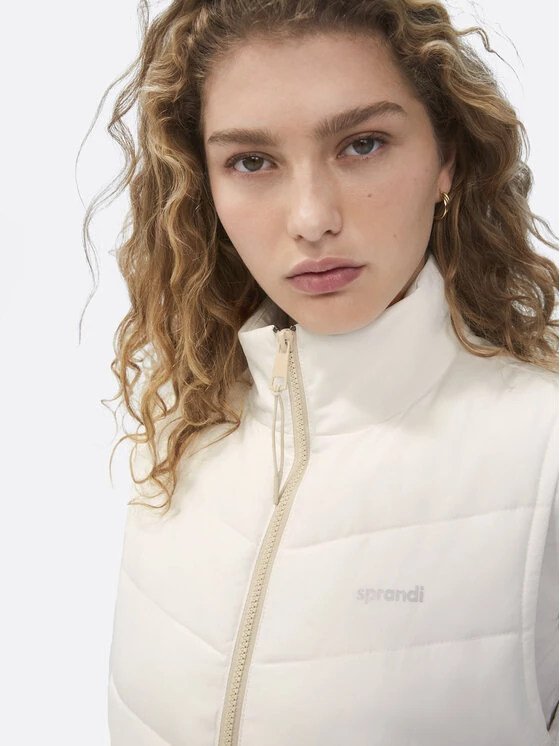 Sprandi Γυναίκες Γιλέκα Γιλέκο SP22-KAD100 Λευκό Regular Fit 6 Sprandi Γυναίκες Γιλέκα Γιλέκο SP22-KAD100 Λευκό Regular Fit - Image 4