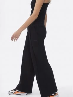 Sprandi Γυναίκες Υφασμάτινα Παντελόνια Παντελόνι υφασμάτινο SP22-SPD002 Μαύρο Relaxed Fit