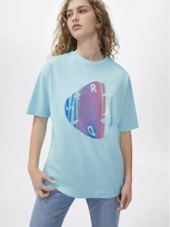 Sprandi Γυναίκες T-shirts T-Shirt SP22-TSD100 Μπλε Relaxed Fit