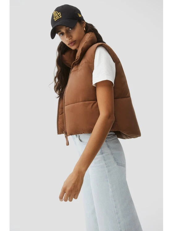 Sprandi Γυναίκες Γιλέκα Γιλέκο AW21-KJD004 Καφέ Regular Fit 3 Sprandi Γυναίκες Γιλέκα Γιλέκο AW21-KJD004 Καφέ Regular Fit