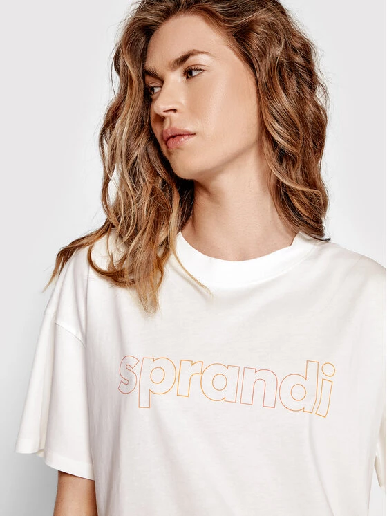 Sprandi Γυναίκες T-shirts T-Shirt SP22-TSD010 Λευκό Relaxed Fit 6 Sprandi Γυναίκες T-shirts T-Shirt SP22-TSD010 Λευκό Relaxed Fit - Image 4