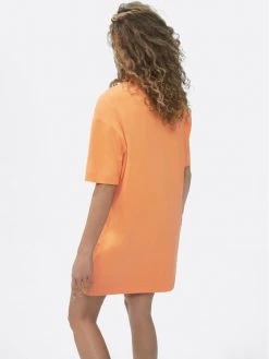 Sprandi Γυναίκες Φορέματα Φόρεμα καθημερινό SP22-SUD021 Πορτοκαλί Oversize -Sprandi Εκπτώσεις unnamed file 417