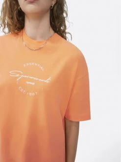 Sprandi Γυναίκες Φορέματα Φόρεμα καθημερινό SP22-SUD021 Πορτοκαλί Oversize -Sprandi Εκπτώσεις unnamed file 418