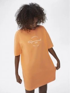 Sprandi Γυναίκες Φορέματα Φόρεμα καθημερινό SP22-SUD021 Πορτοκαλί Oversize -Sprandi Εκπτώσεις unnamed file 419