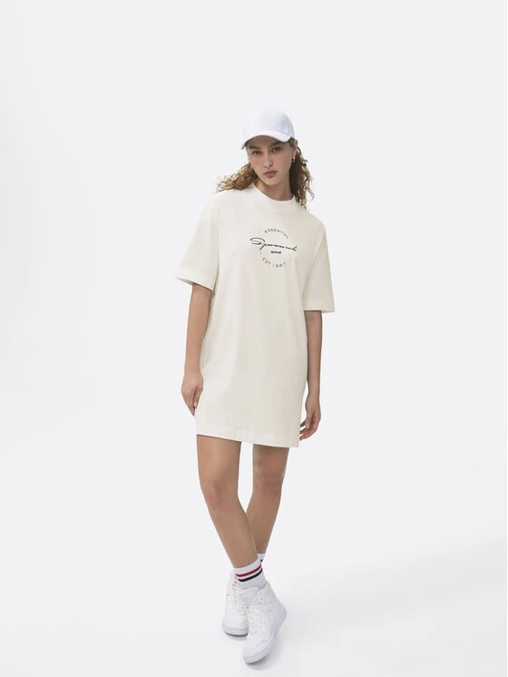 Sprandi Γυναίκες Φορέματα Φόρεμα καθημερινό SP22-SUD020 Λευκό Oversize 5 Sprandi Γυναίκες Φορέματα Φόρεμα καθημερινό SP22-SUD020 Λευκό Oversize - Image 3