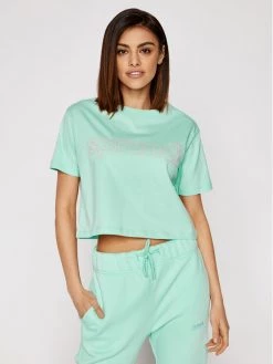 Sprandi Γυναίκες T-shirts T-Shirt SS21-TSD004 Πράσινο Cropp Fit