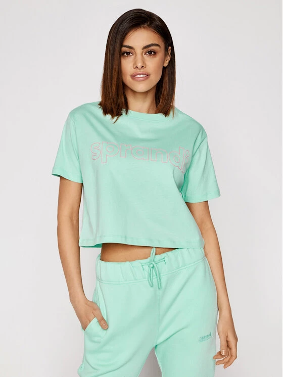 Sprandi Γυναίκες T-shirts T-Shirt SS21-TSD004 Πράσινο Cropp Fit 3 Sprandi Γυναίκες T-shirts T-Shirt SS21-TSD004 Πράσινο Cropp Fit