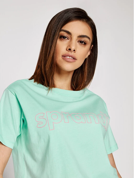 Sprandi Γυναίκες T-shirts T-Shirt SS21-TSD004 Πράσινο Cropp Fit 6 Sprandi Γυναίκες T-shirts T-Shirt SS21-TSD004 Πράσινο Cropp Fit - Image 4