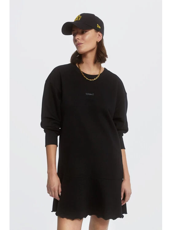 Sprandi Γυναίκες Πλεκτά Φορέματα Φόρεμα υφασμάτινο AW21-SUD004 Μαύρο Relaxed Fit 4 Sprandi Γυναίκες Πλεκτά Φορέματα Φόρεμα υφασμάτινο AW21-SUD004 Μαύρο Relaxed Fit - Image 2