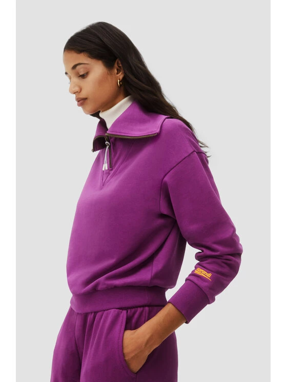 Sprandi Γυναίκες Μπλούζες Μπλούζα AW21-BJD017 Μωβ Regular Fit 3 Sprandi Γυναίκες Μπλούζες Μπλούζα AW21-BJD017 Μωβ Regular Fit