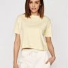 Sprandi Γυναίκες T-shirts T-Shirt SS21-TSD005 Κίτρινο Cropp Fit -Sprandi Εκπτώσεις unnamed file 532