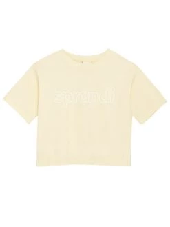 Sprandi Γυναίκες T-shirts T-Shirt SS21-TSD005 Κίτρινο Cropp Fit -Sprandi Εκπτώσεις unnamed file 536