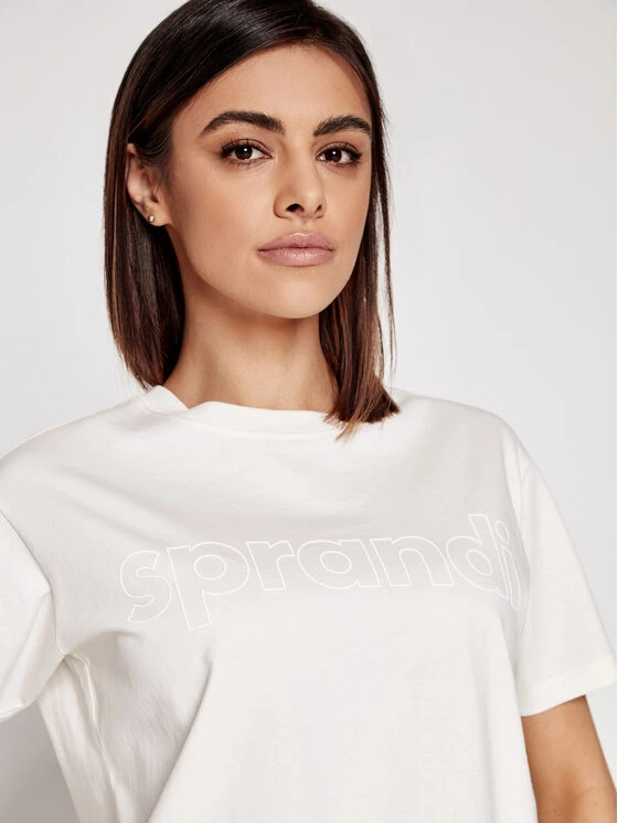 Sprandi Γυναίκες T-shirts T-Shirt SS21-TSD002 Μπεζ Cropp Fit 6 Sprandi Γυναίκες T-shirts T-Shirt SS21-TSD002 Μπεζ Cropp Fit - Image 4
