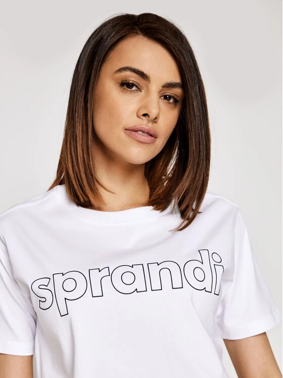Sprandi Γυναίκες T-shirts T-Shirt SS21-TSD001 Λευκό Cropp Fit 6 Sprandi Γυναίκες T-shirts T-Shirt SS21-TSD001 Λευκό Cropp Fit - Image 4