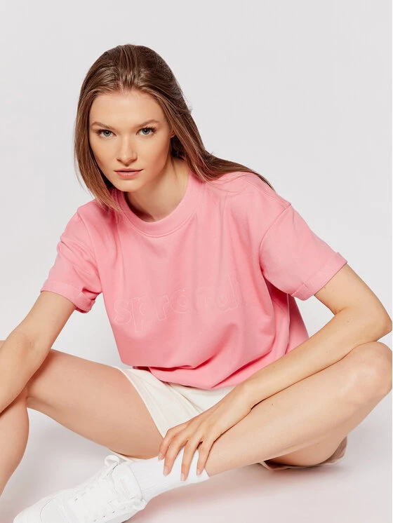 Sprandi Γυναίκες T-shirts T-Shirt SS21-TSD007 Ροζ Regular Fit 3 Sprandi Γυναίκες T-shirts T-Shirt SS21-TSD007 Ροζ Regular Fit